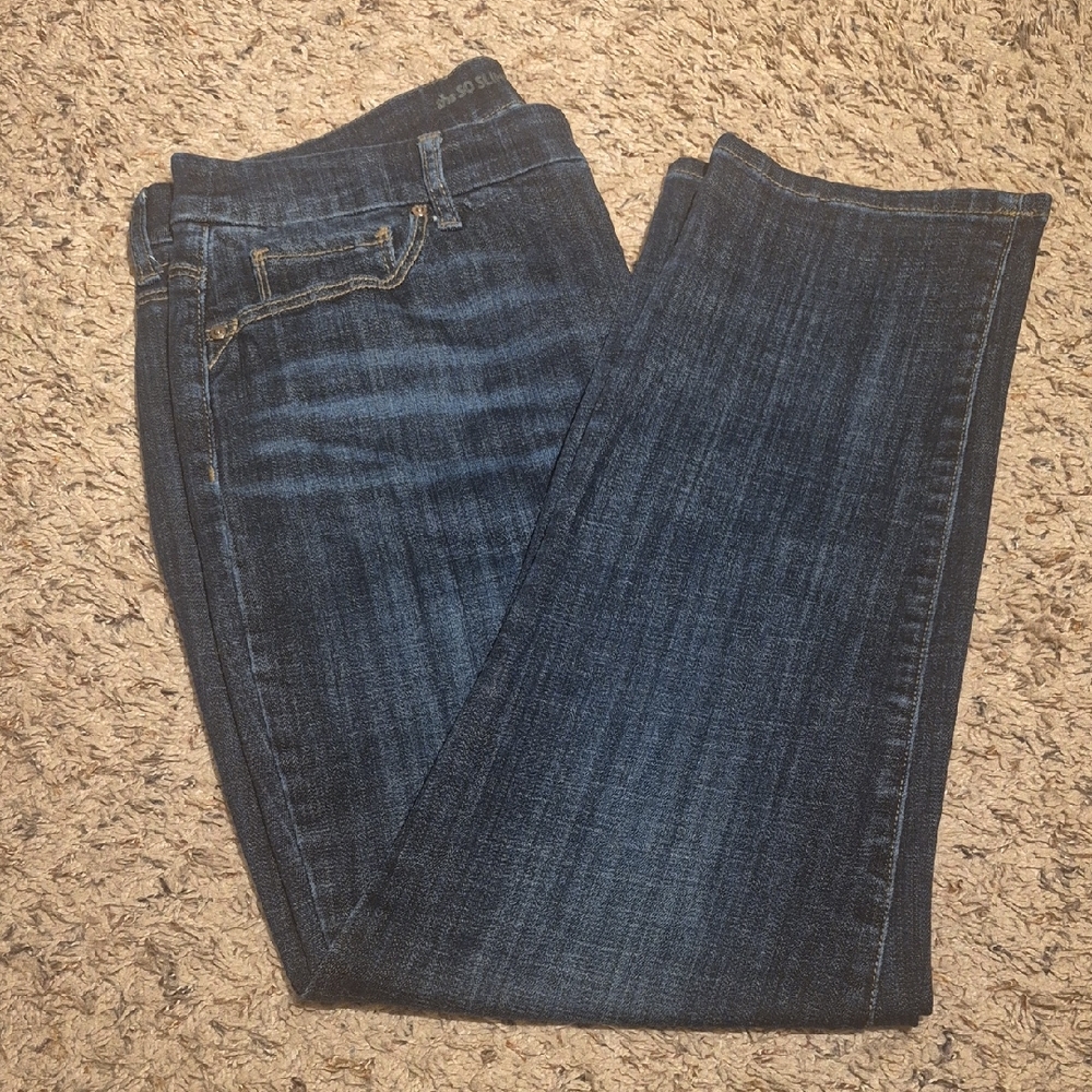 The So Slimming Girlfriend Crop Jeans By Chicos Size 1
